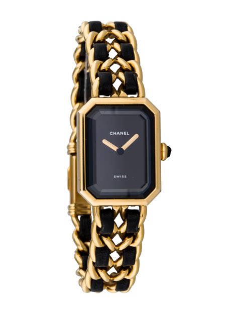 chanel watches black gold|Chanel watch black and gold.